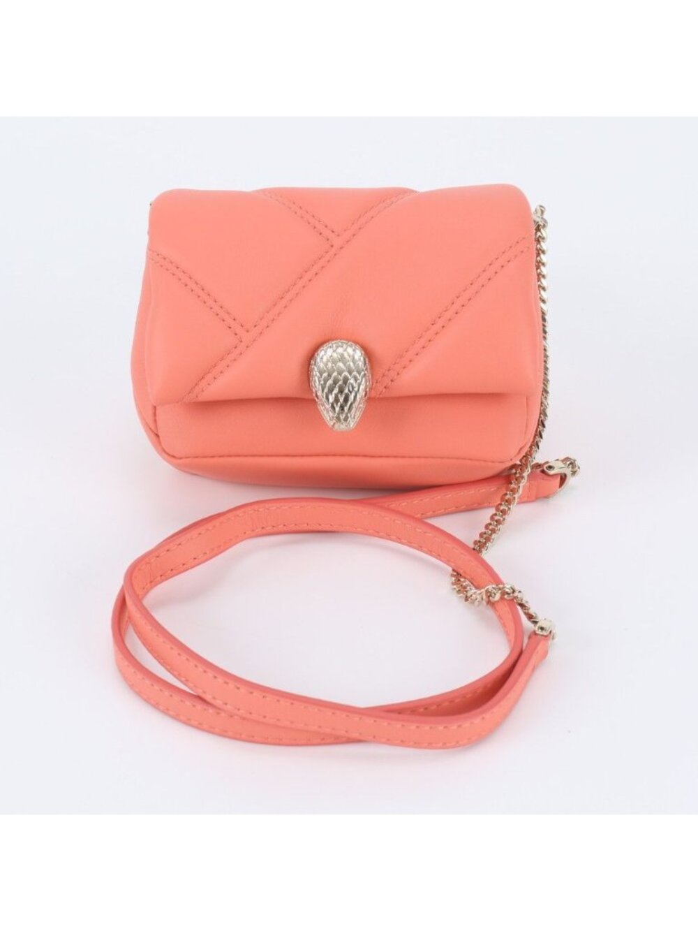 Bvlgari Serpenti Cabochon Leather 2-Way Chain Shoulder Bag